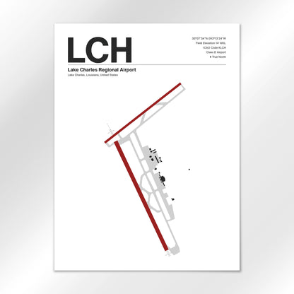 LCH Airport Diagram