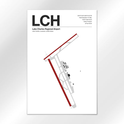 LCH Airport Diagram