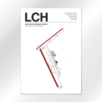 LCH Airport Diagram