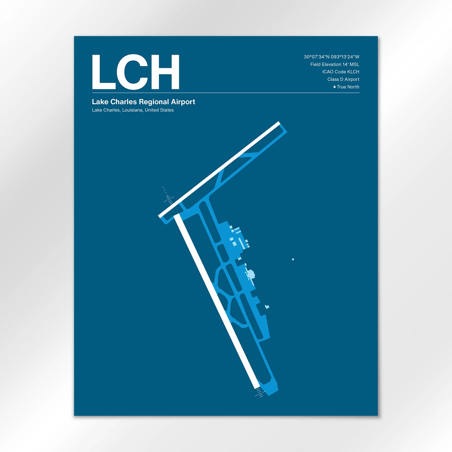 LCH Airport Diagram