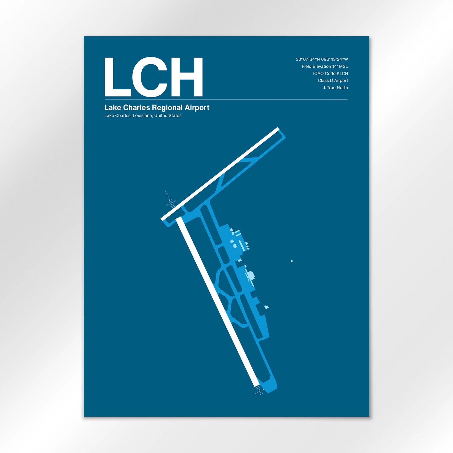 LCH Airport Diagram