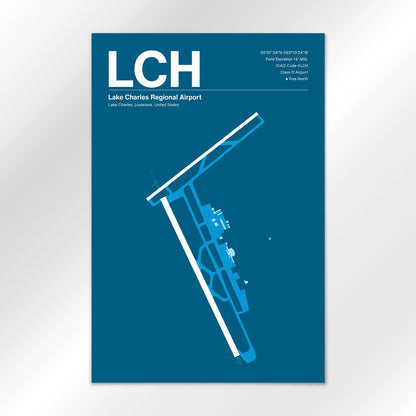 LCH Airport Diagram