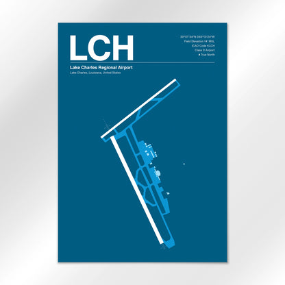 LCH Airport Diagram