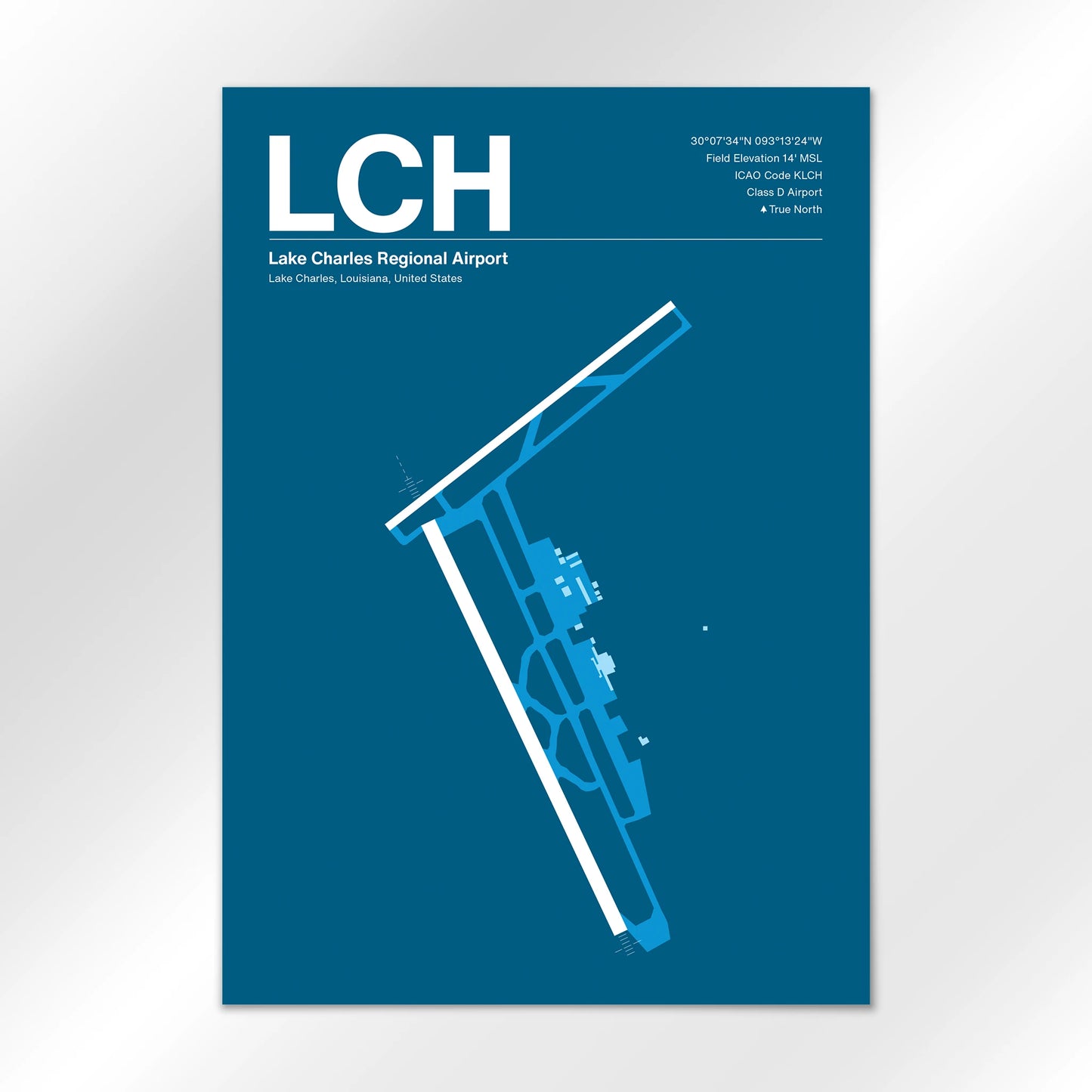 LCH Airport Diagram