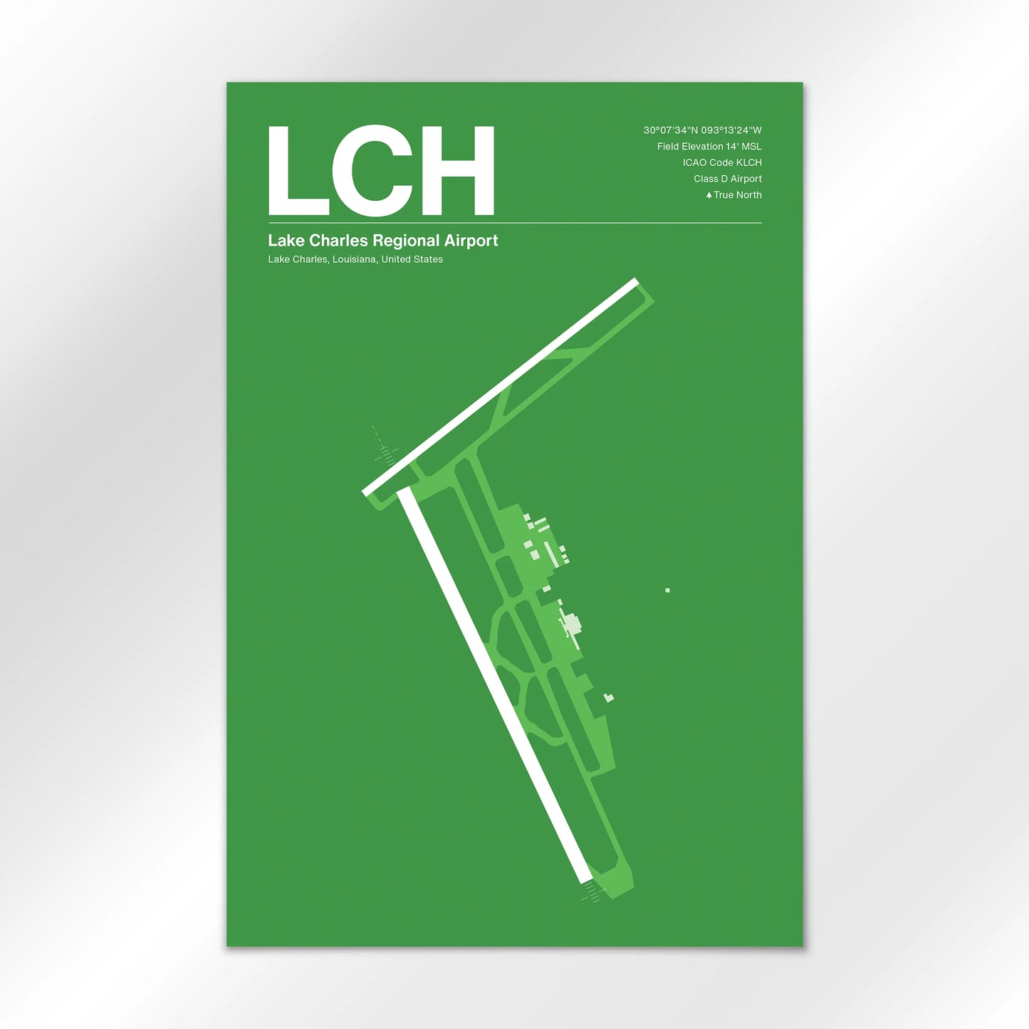 LCH Airport Diagram