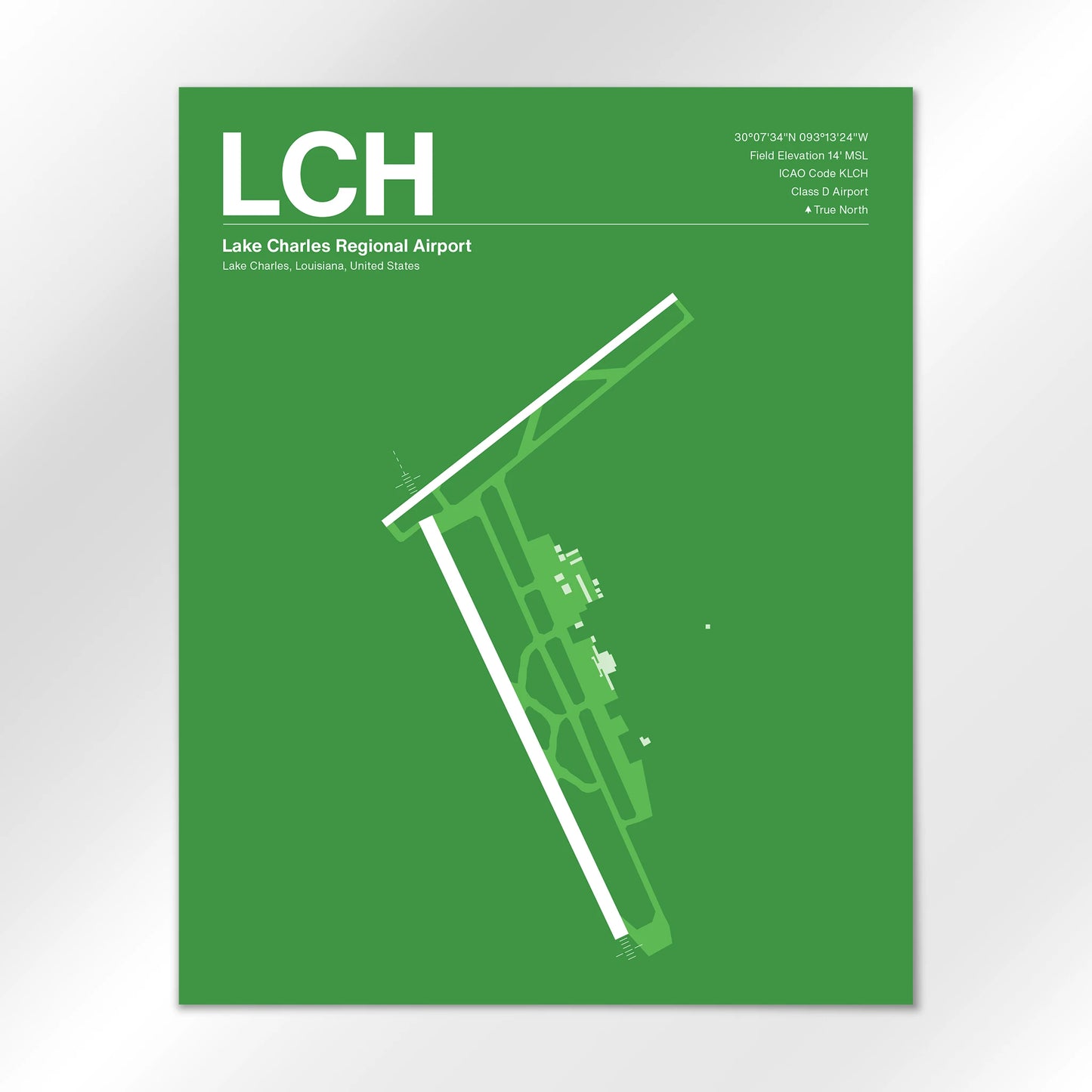 LCH Airport Diagram