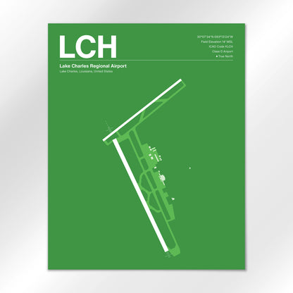 LCH Airport Diagram