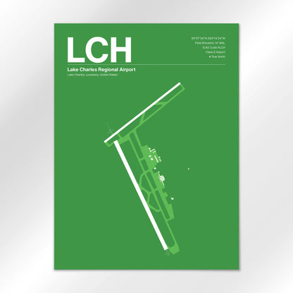 LCH Airport Diagram