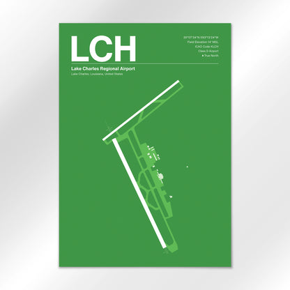 LCH Airport Diagram