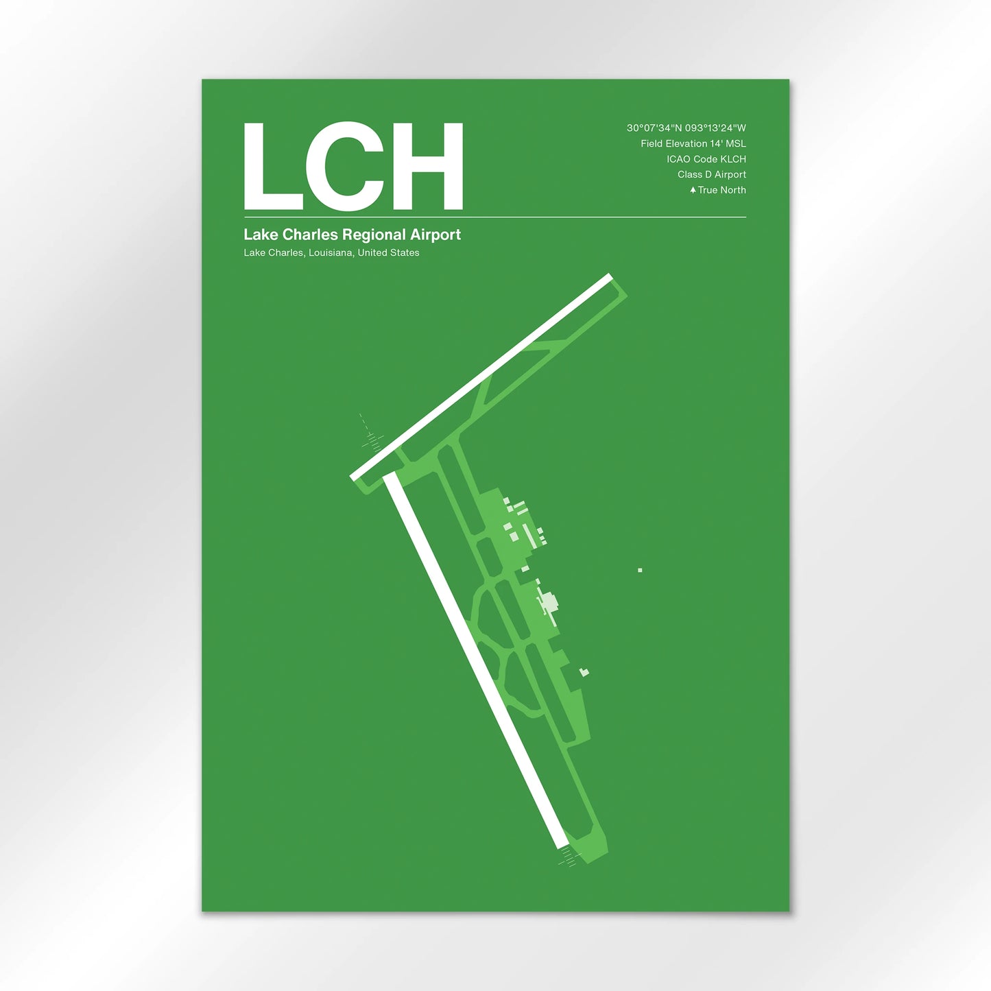 LCH Airport Diagram