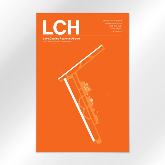LCH Airport Diagram