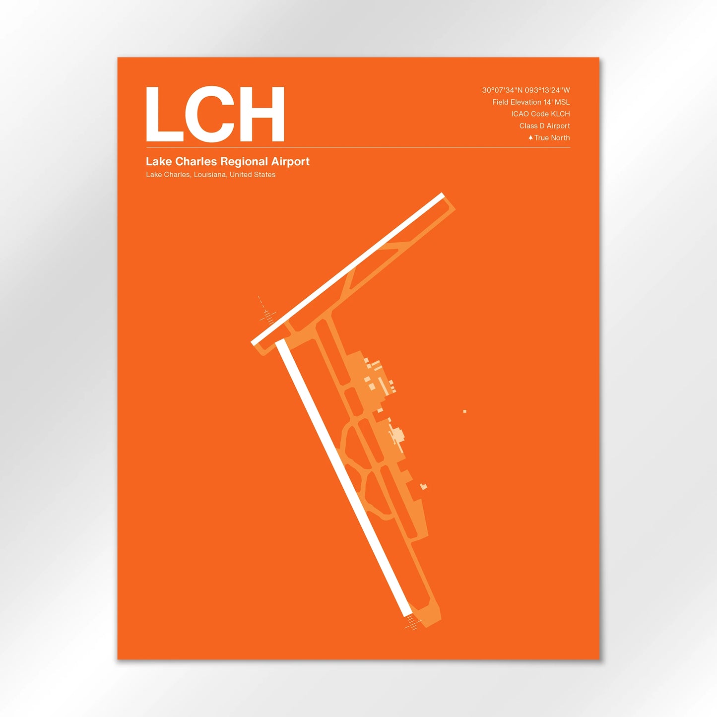 LCH Airport Diagram