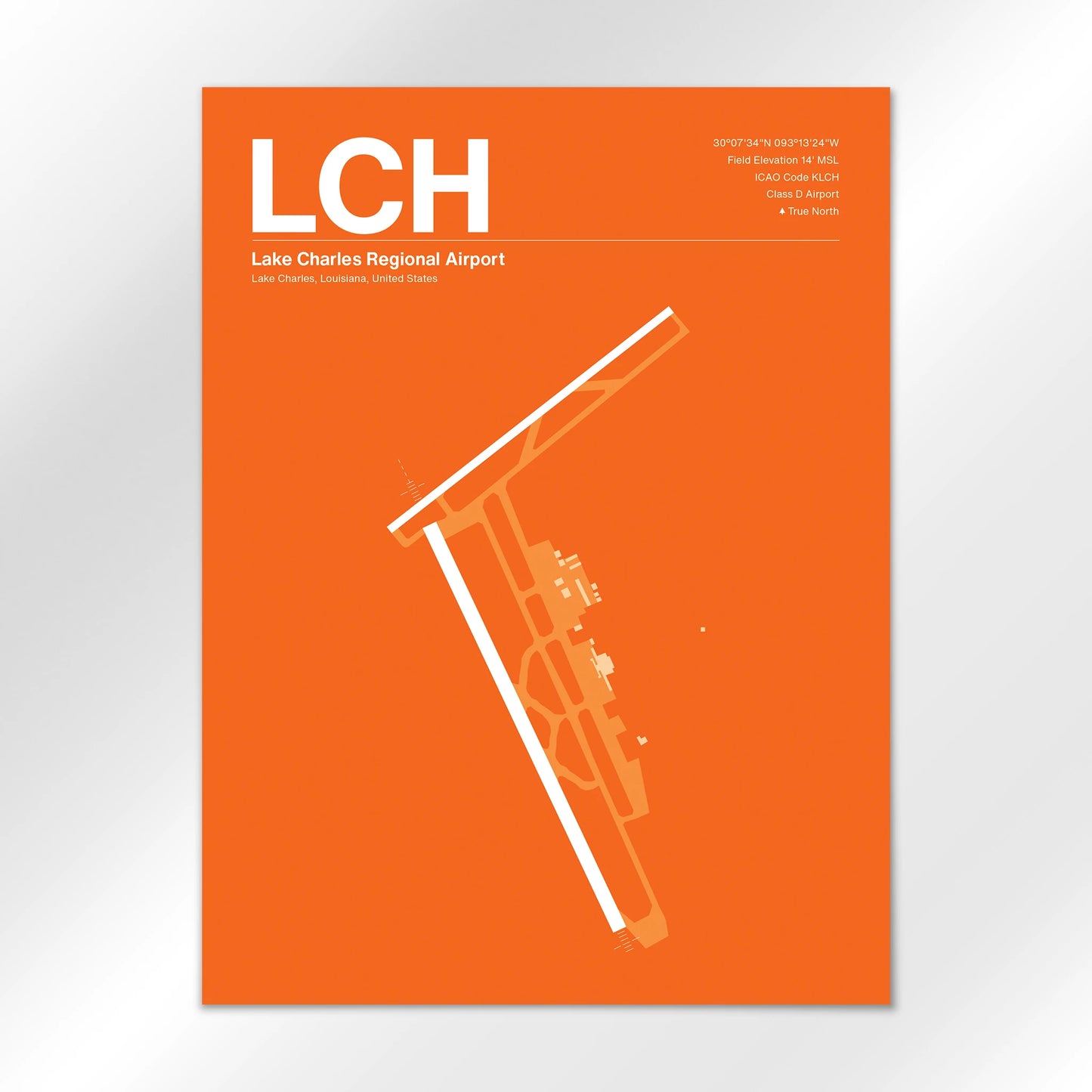 LCH Airport Diagram