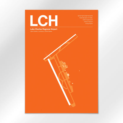 LCH Airport Diagram