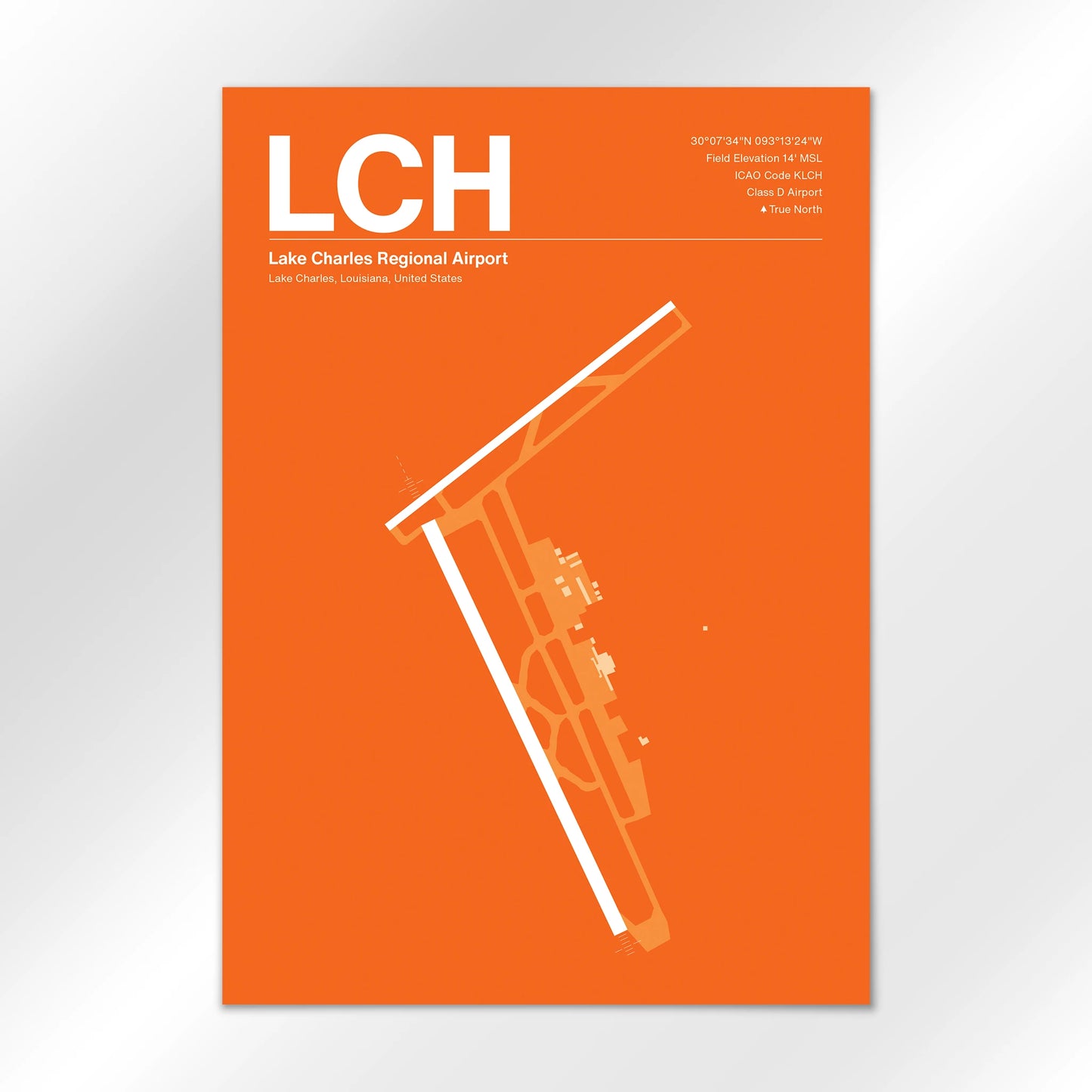 LCH Airport Diagram