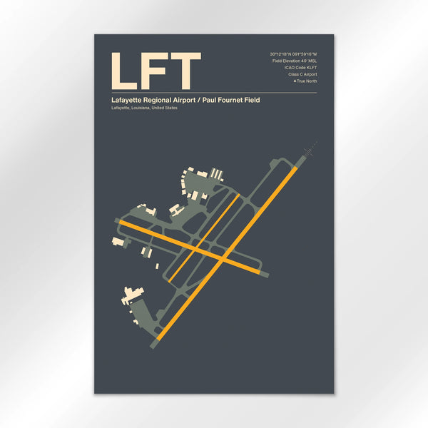 LFT Airport Diagram
