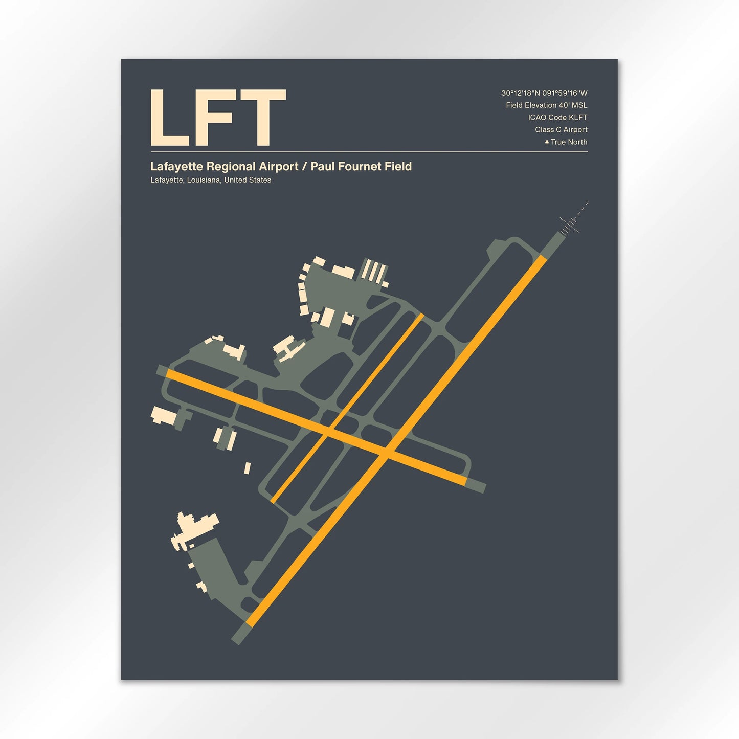 LFT Airport Diagram