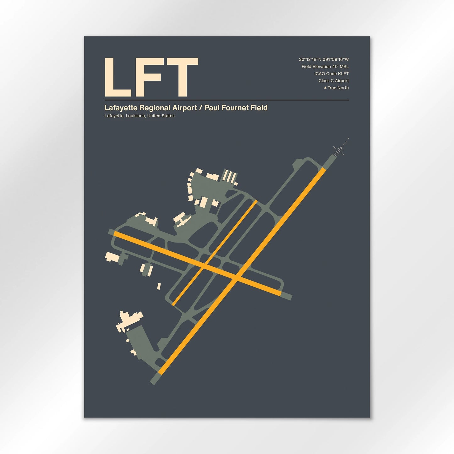 LFT Airport Diagram