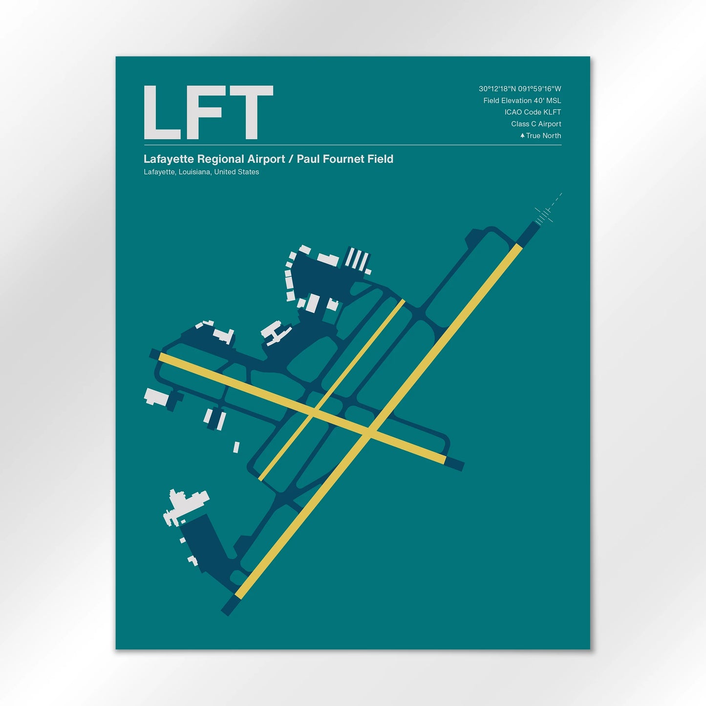LFT Airport Diagram