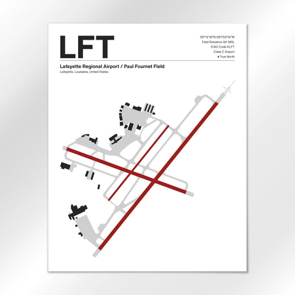 LFT Airport Diagram