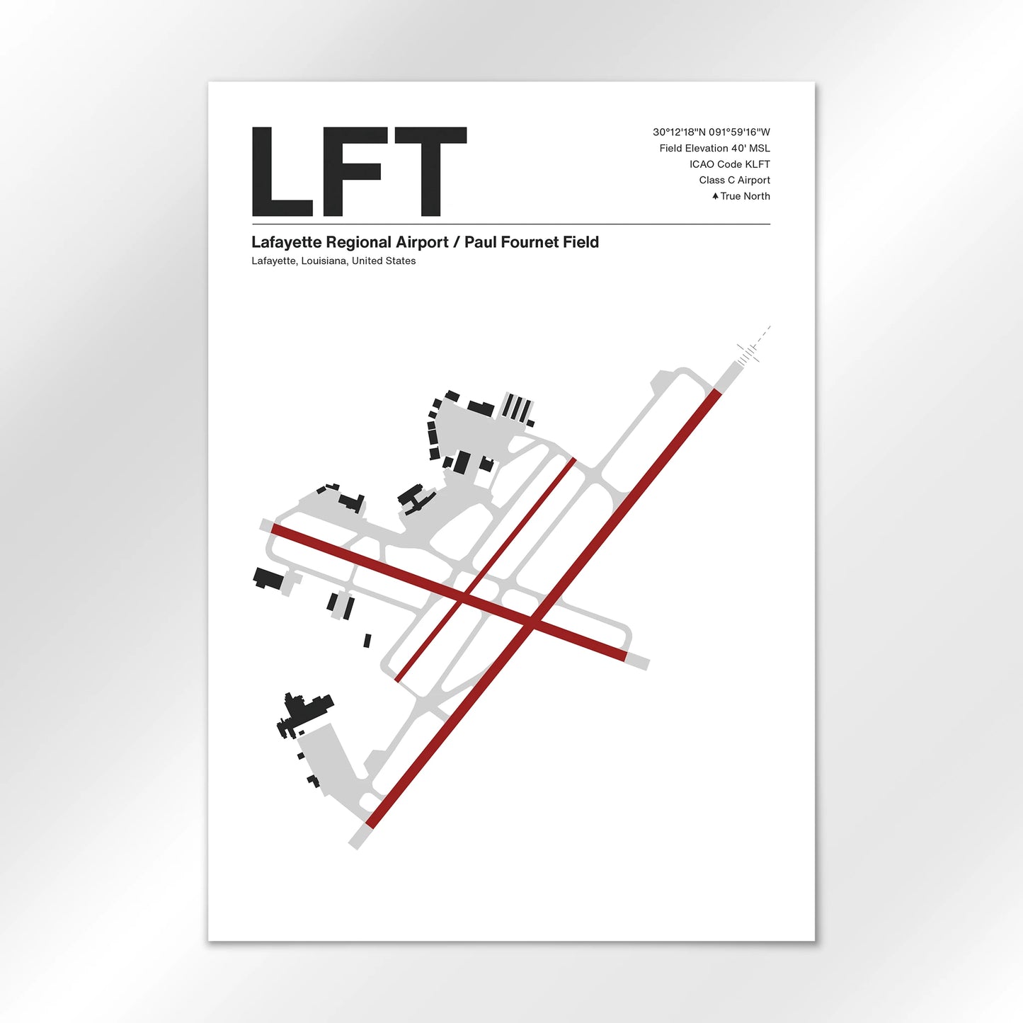 LFT Airport Diagram