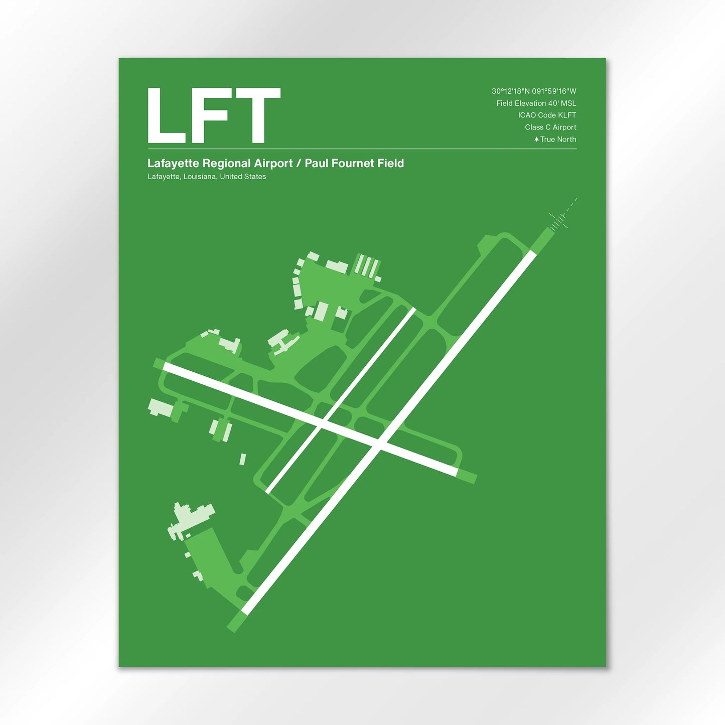 LFT Airport Diagram