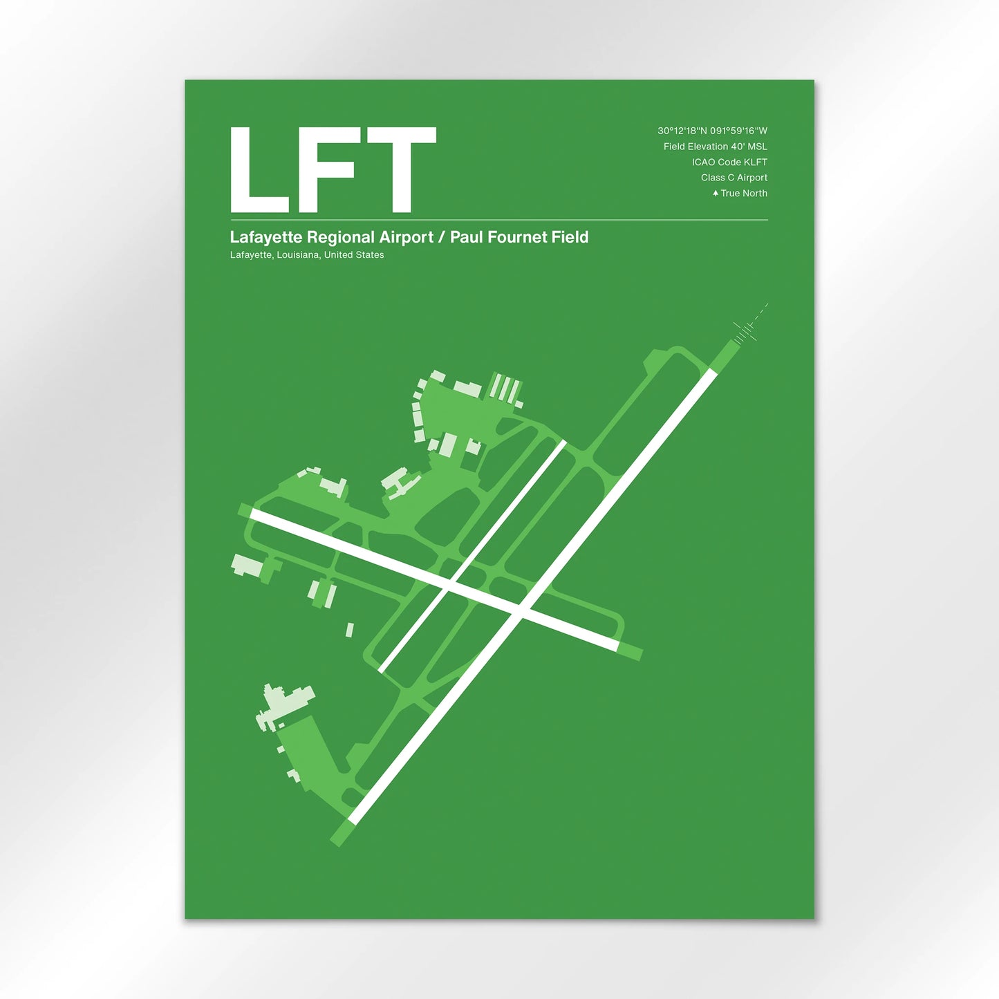 LFT Airport Diagram