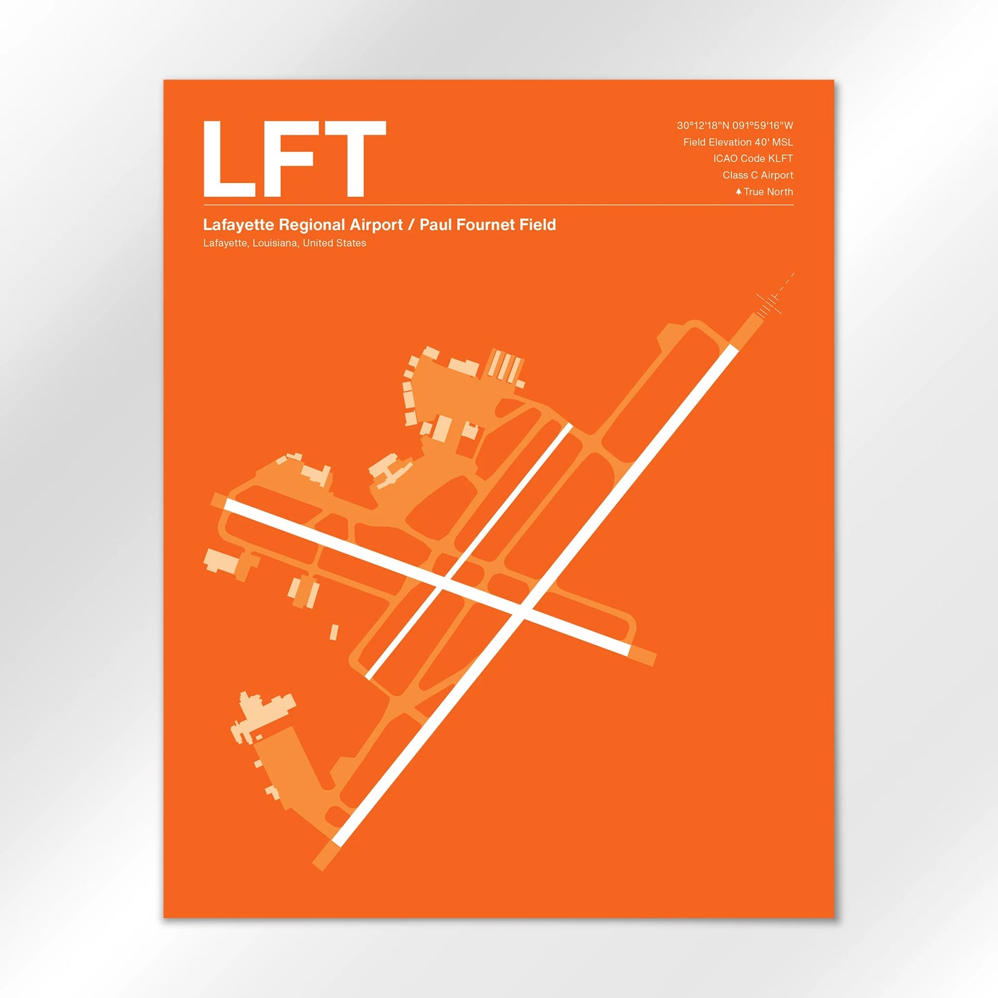 LFT Airport Diagram