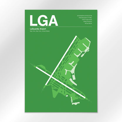 LGA | New York - Overland Green - A1 - No Frame