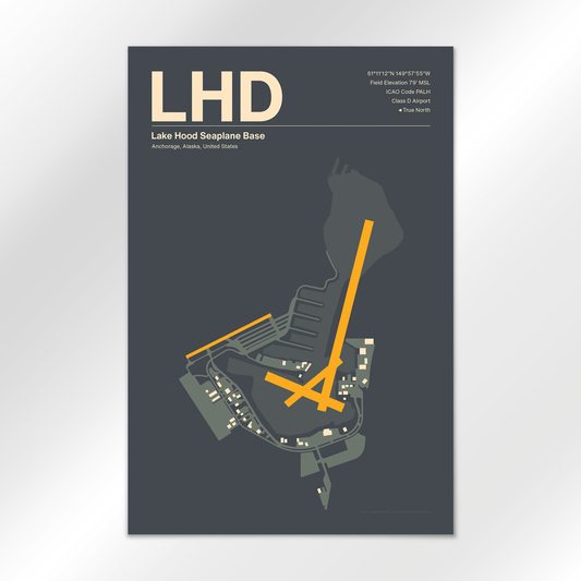 LHD | Anchorage - Mid - Century Slate - 12×18" - No Frame