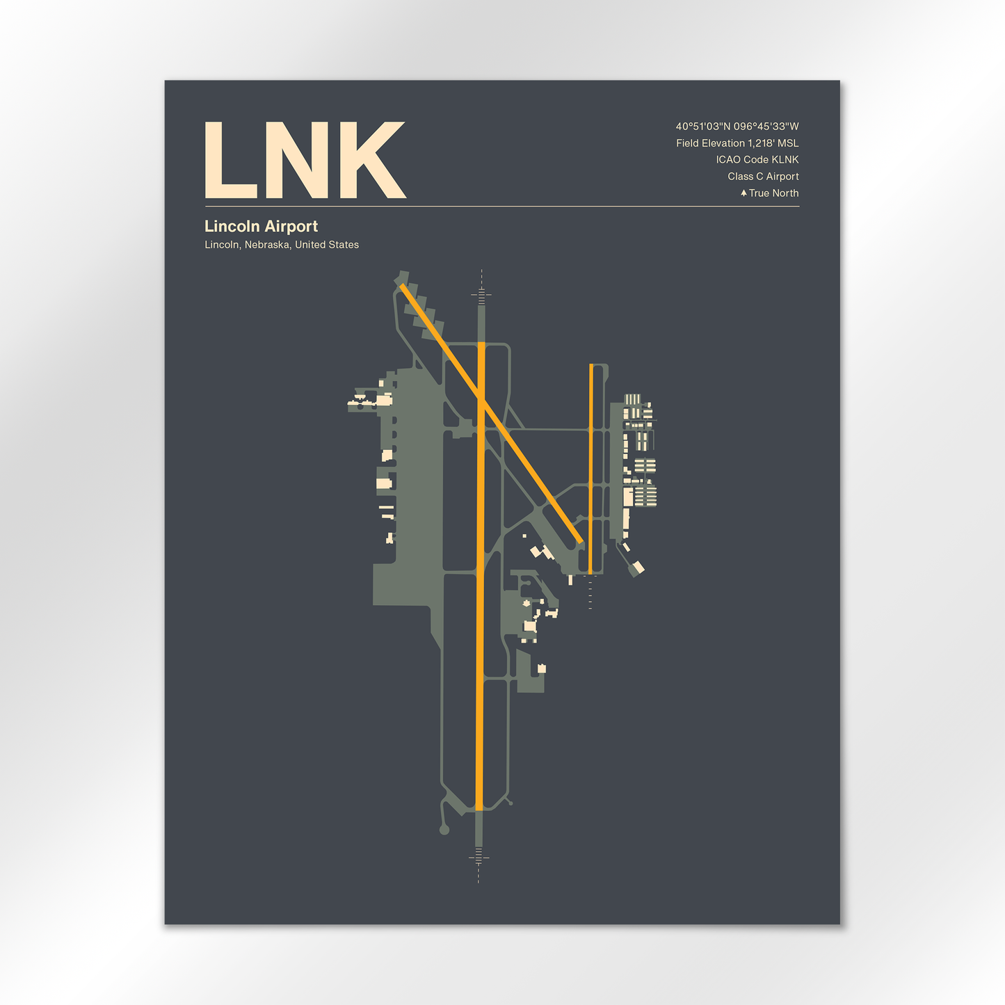 LNK Airport Diagram