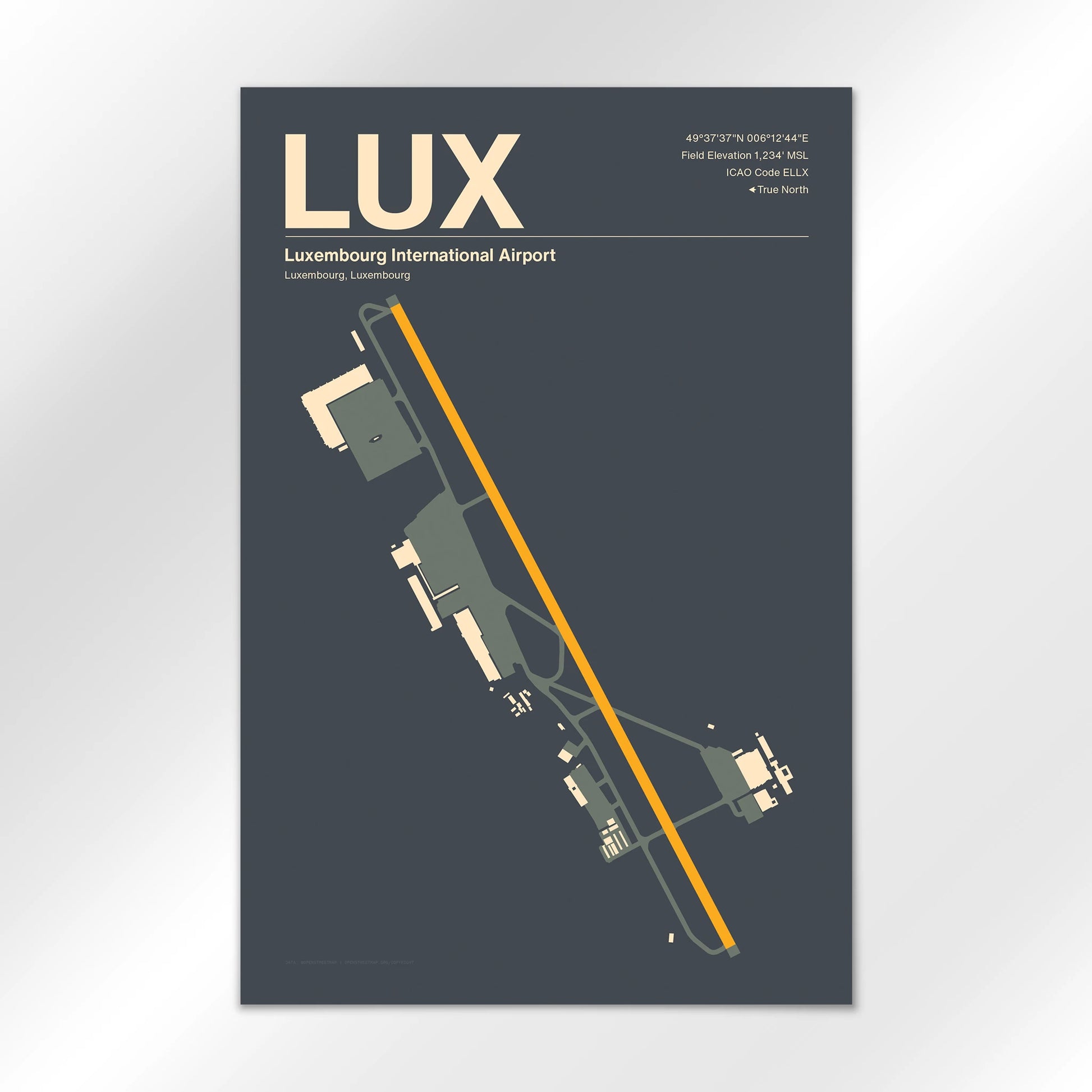 LUX Airport Diagram