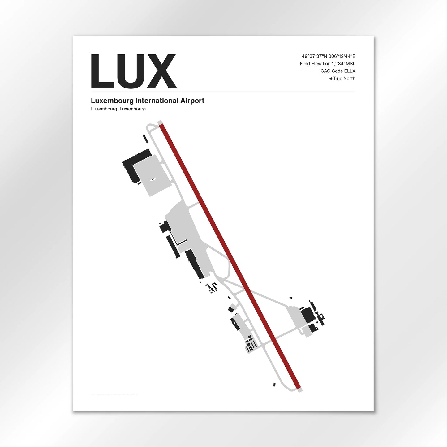 LUX Airport Diagram