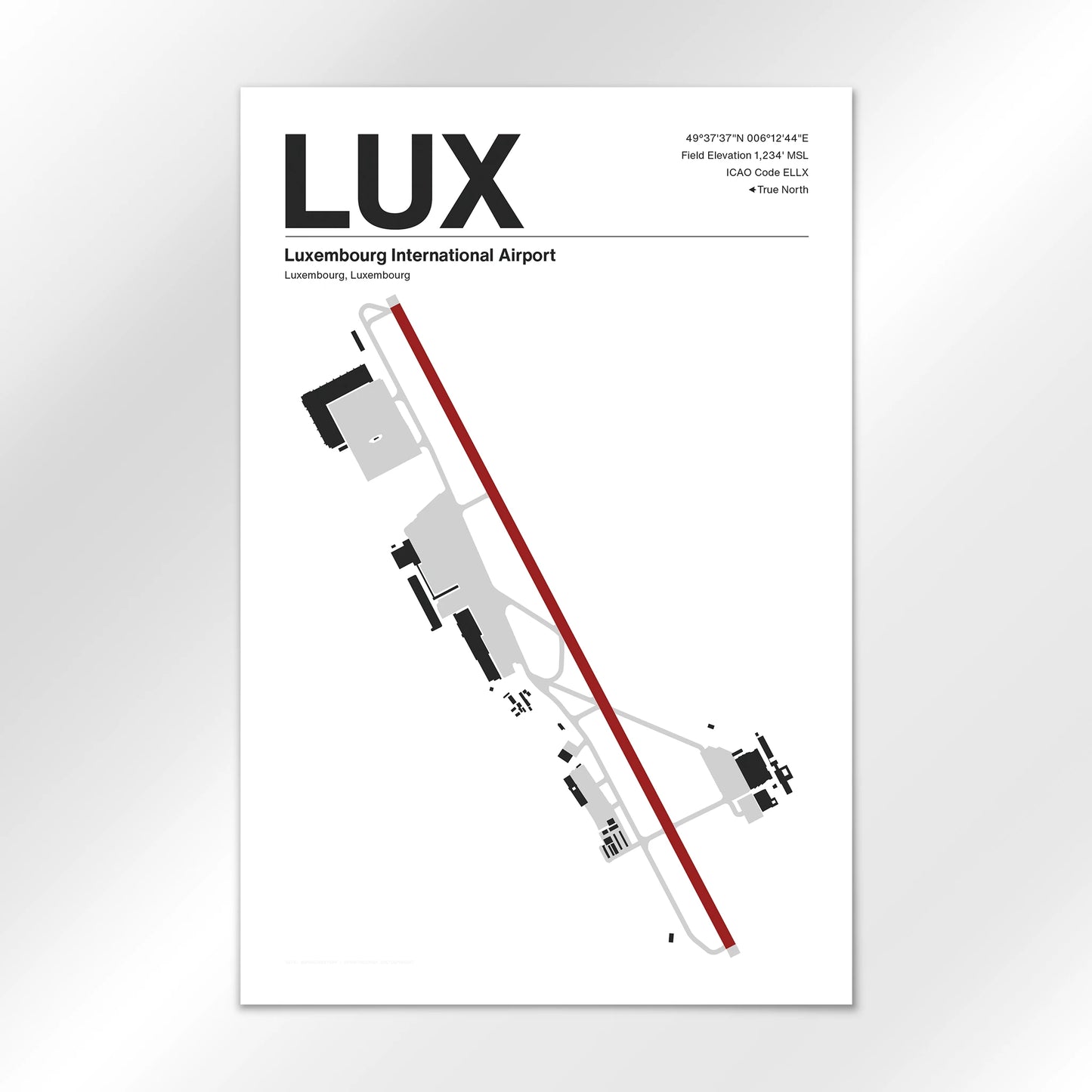 LUX Airport Diagram