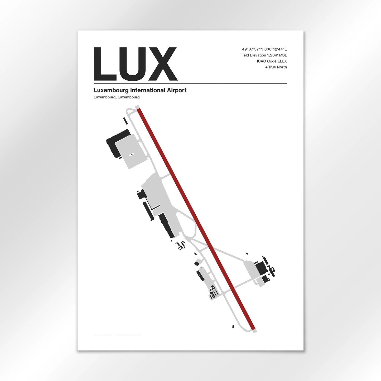 LUX Airport Diagram