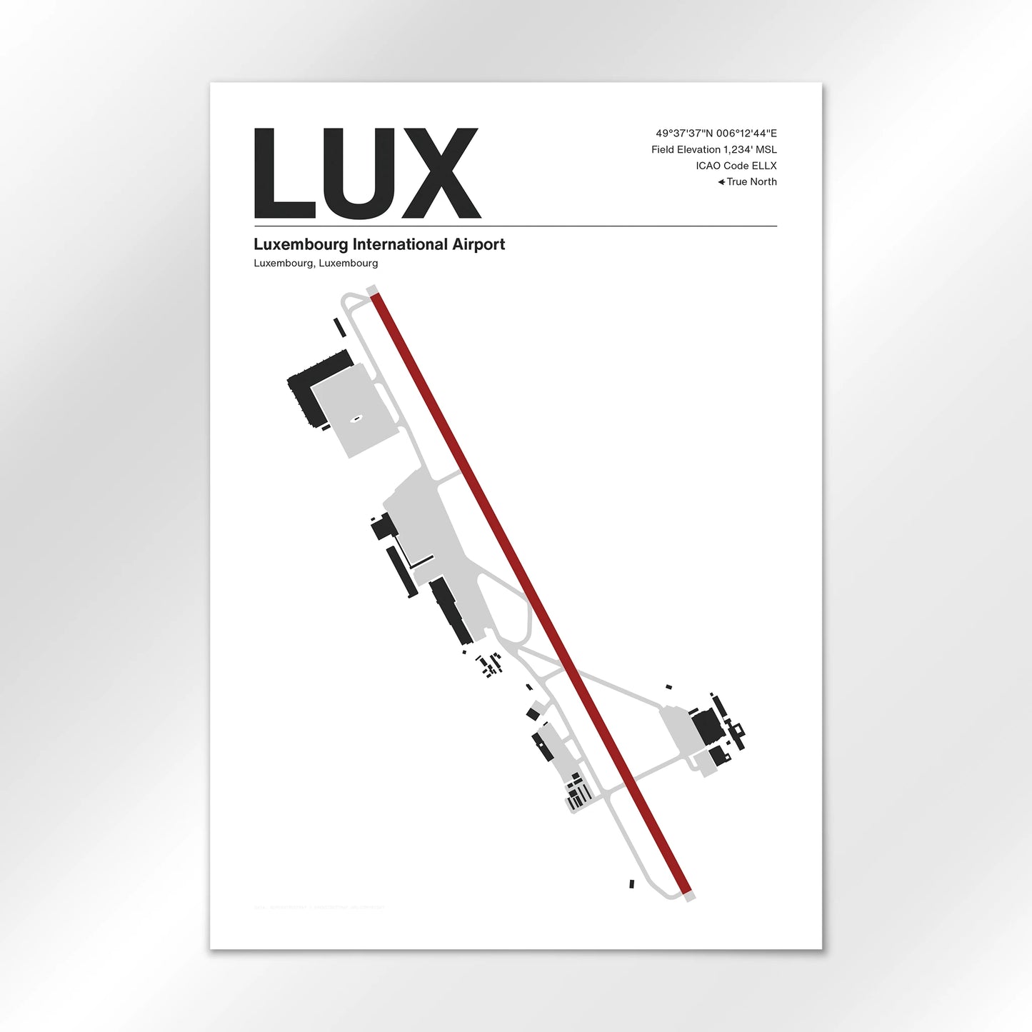 LUX Airport Diagram