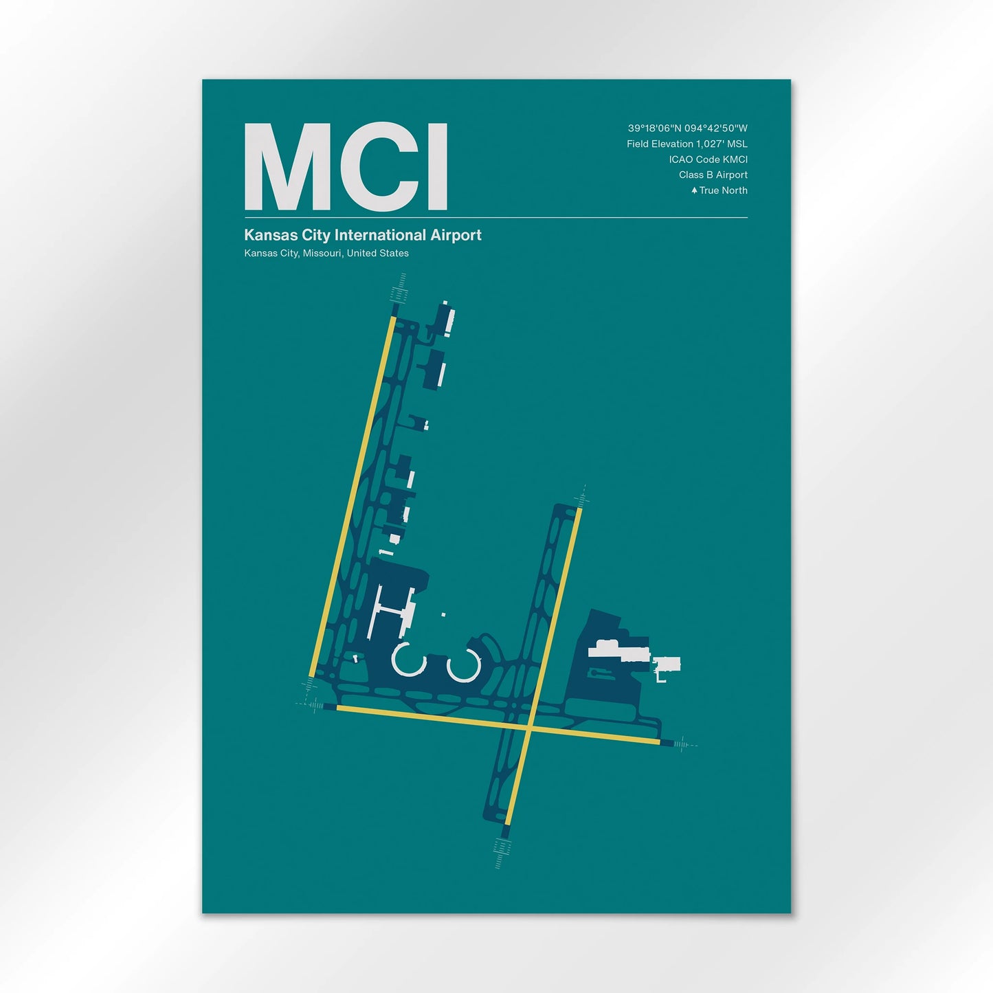 MCI | Kansas City - Mid - Century Moss - A3 - No Frame