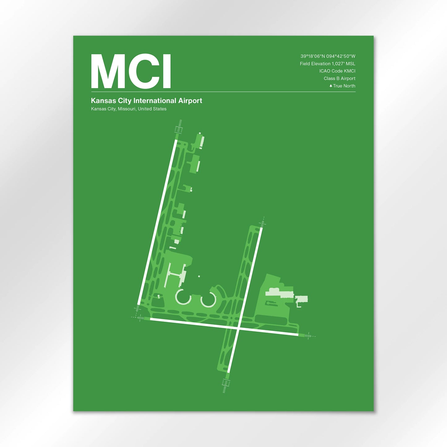 MCI | Kansas City - Overland Green - 16×20" - No Frame
