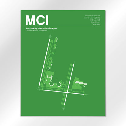 MCI | Kansas City - Overland Green - 16×20" - No Frame