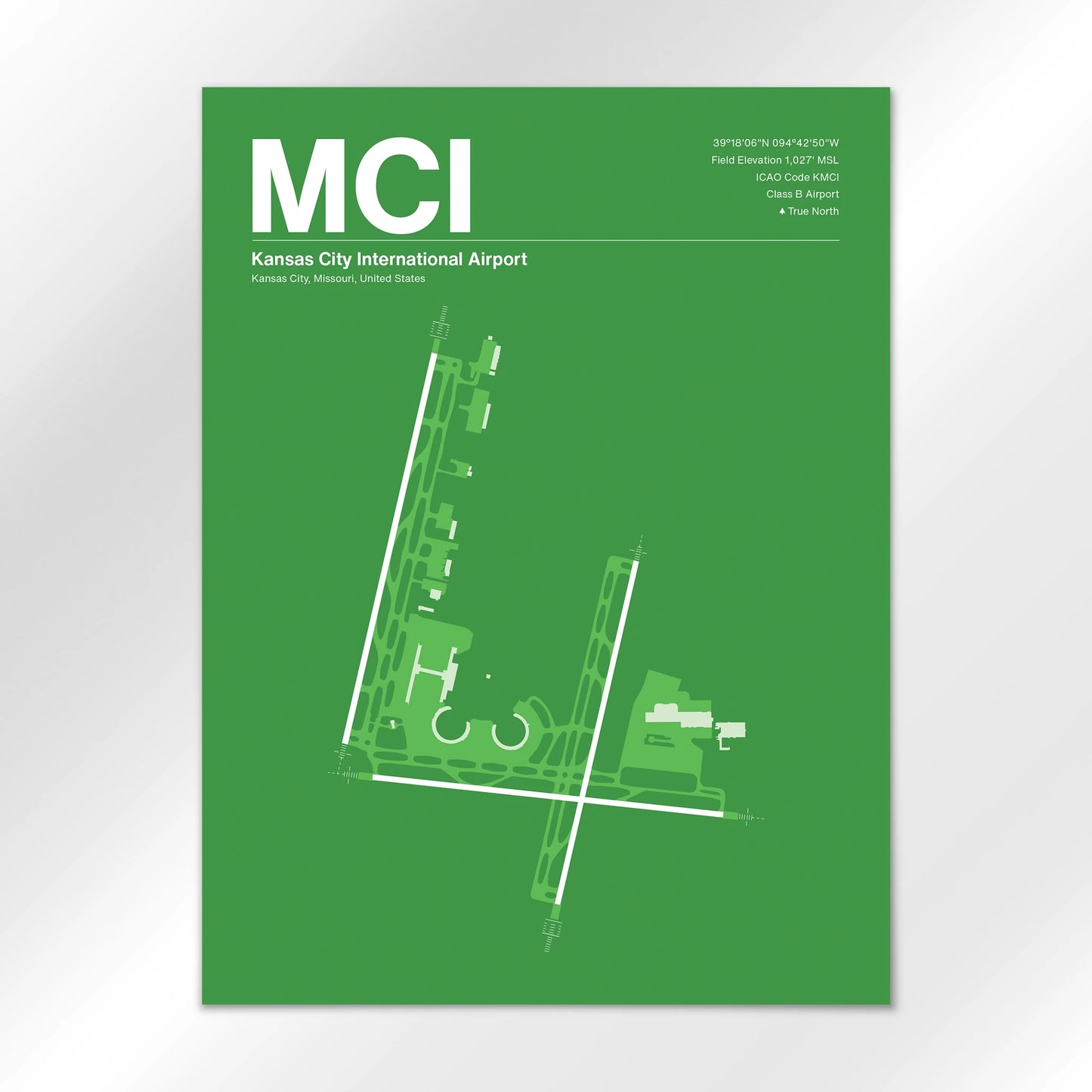 MCI | Kansas City - Overland Green - 18×24" - No Frame
