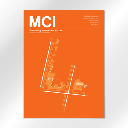 MCI | Kansas City - Sunset Orange - 18×24" - No Frame