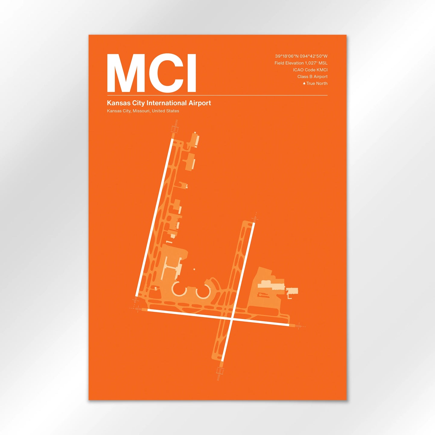 MCI | Kansas City - Sunset Orange - A2 - No Frame