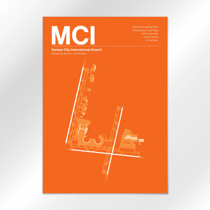 MCI | Kansas City - Sunset Orange - A3 - No Frame
