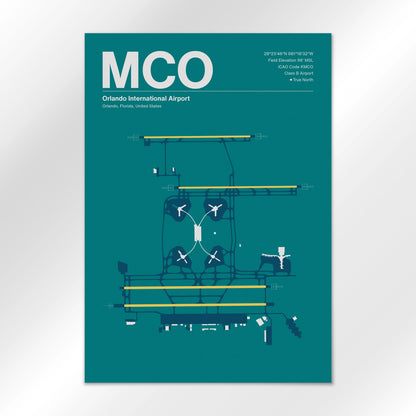 MCO | Orlando - Mid - Century Moss - A2 - No Frame