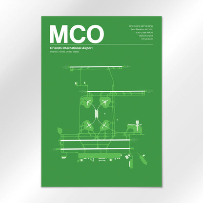 MCO | Orlando - Overland Green - A1 - No Frame