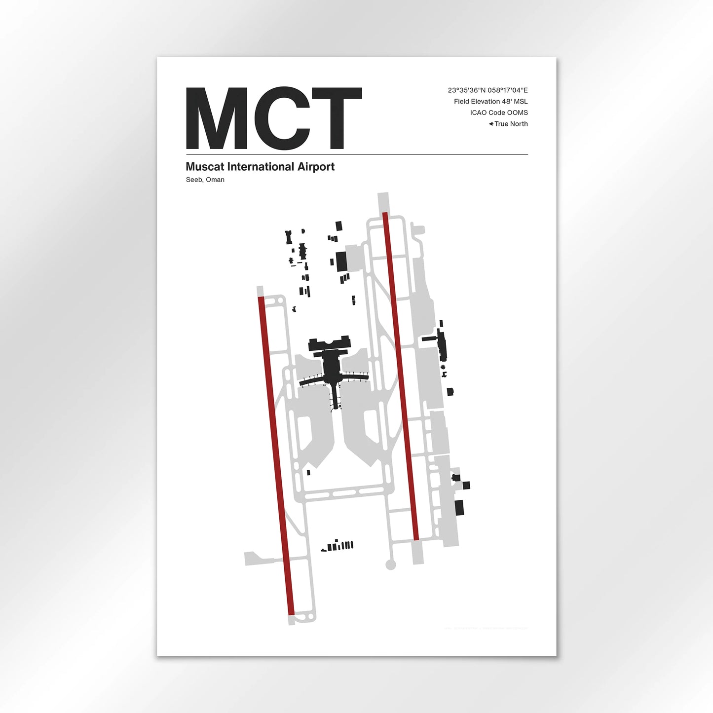 MCT Airport Diagram