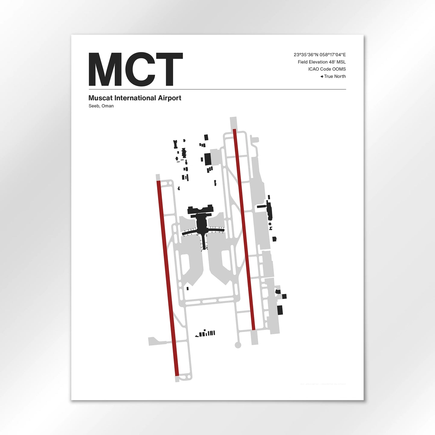 MCT Airport Diagram