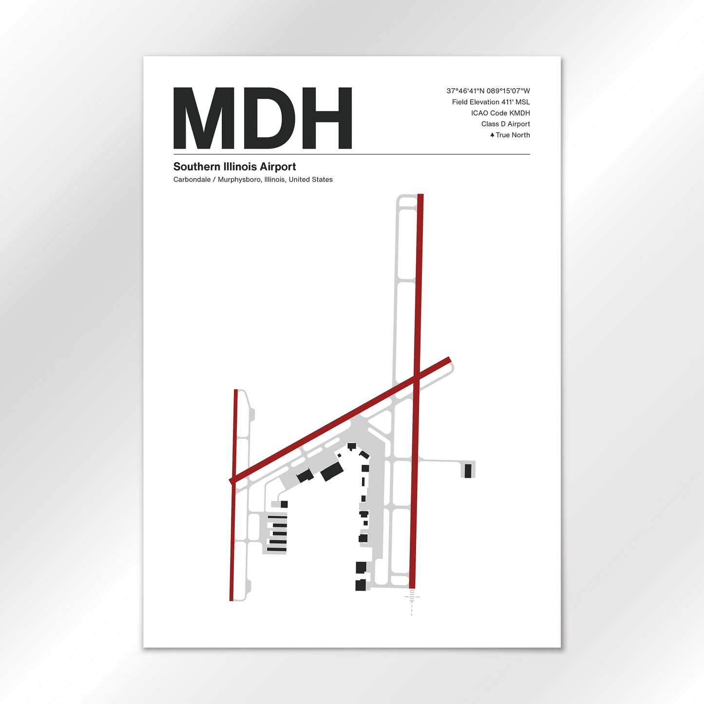MDH | Carbondale / Murphysboro - Mid - Century Modern - A2 - No Frame