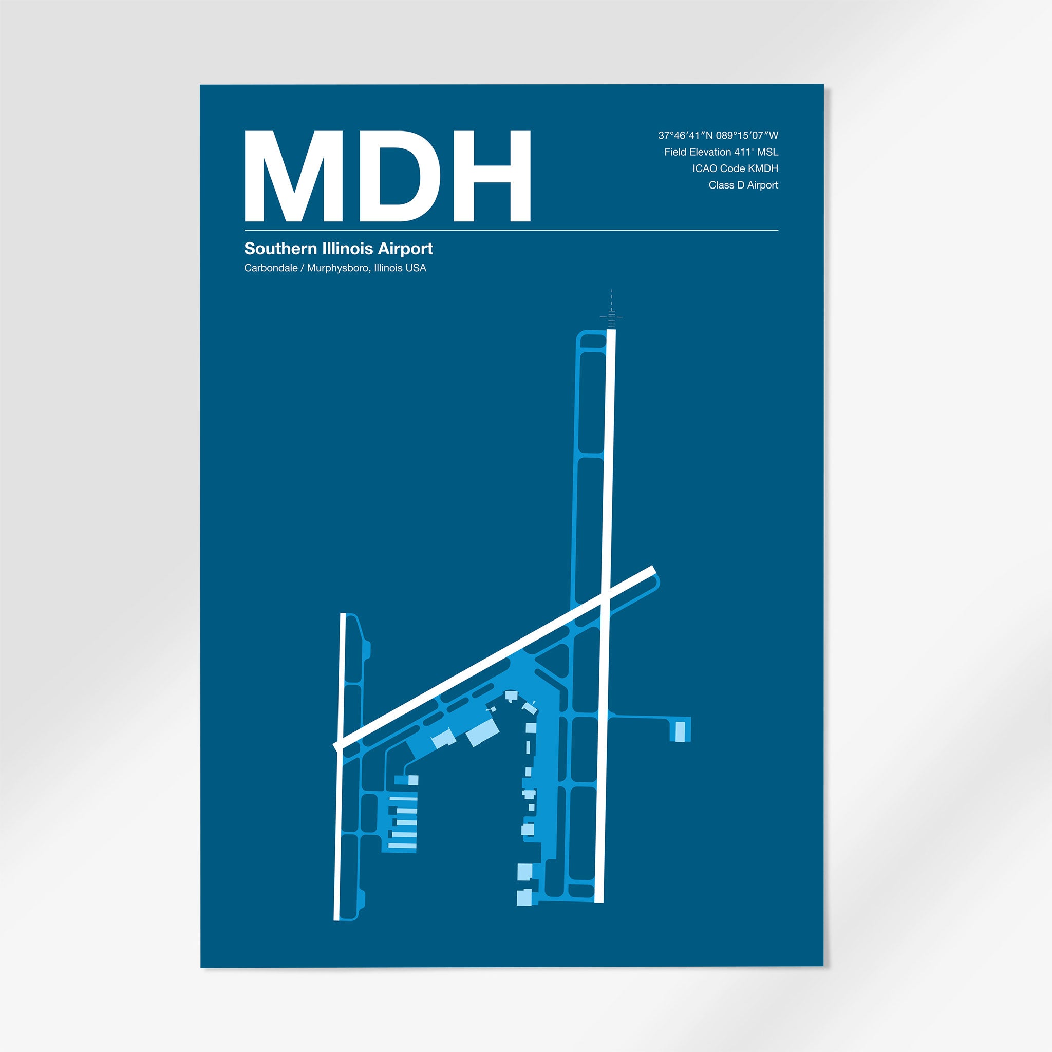 MDH | Carbondale - 24×36" - Skyline Blue - No Frame