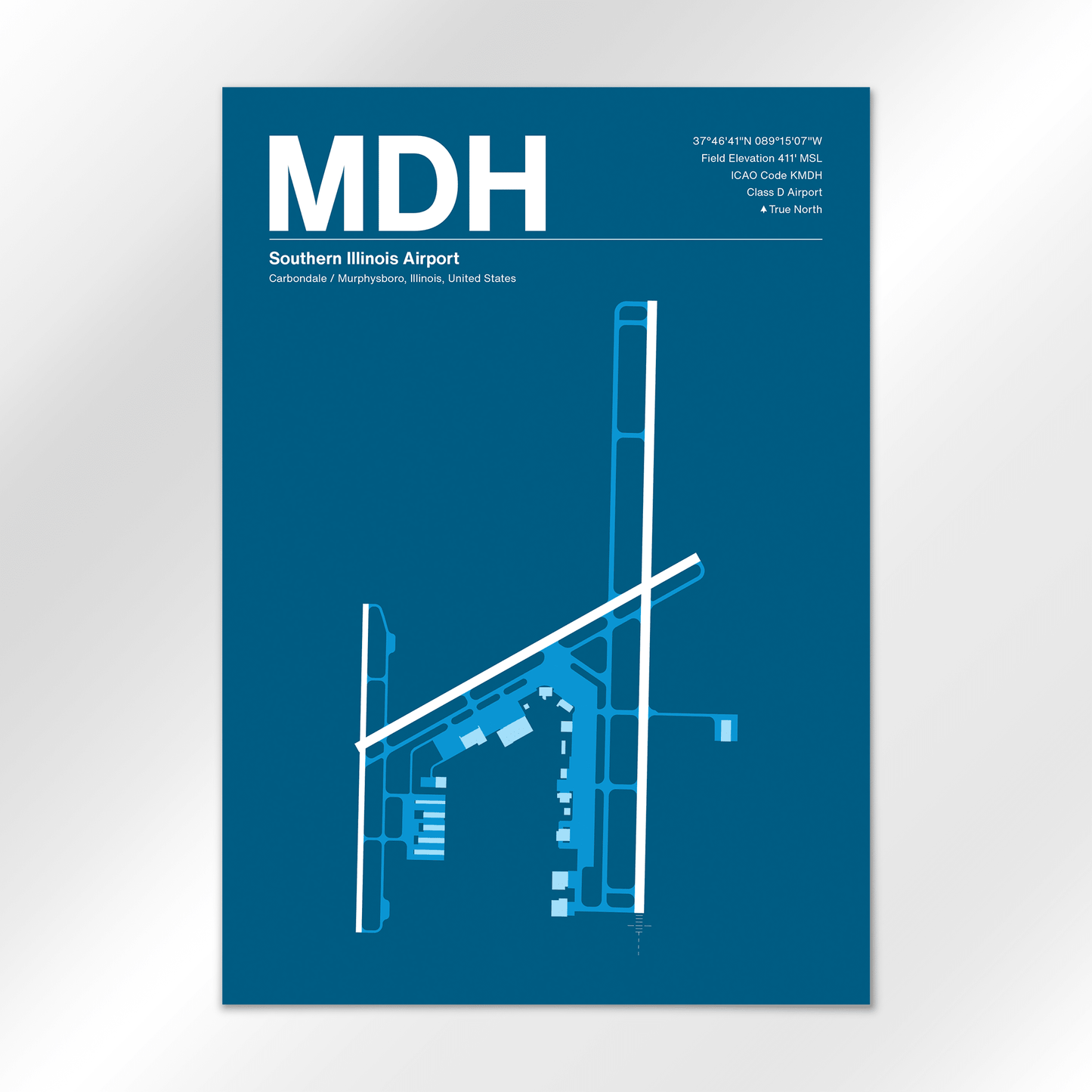 MDH | Carbondale / Murphysboro - Skyline Blue - A1 - No Frame